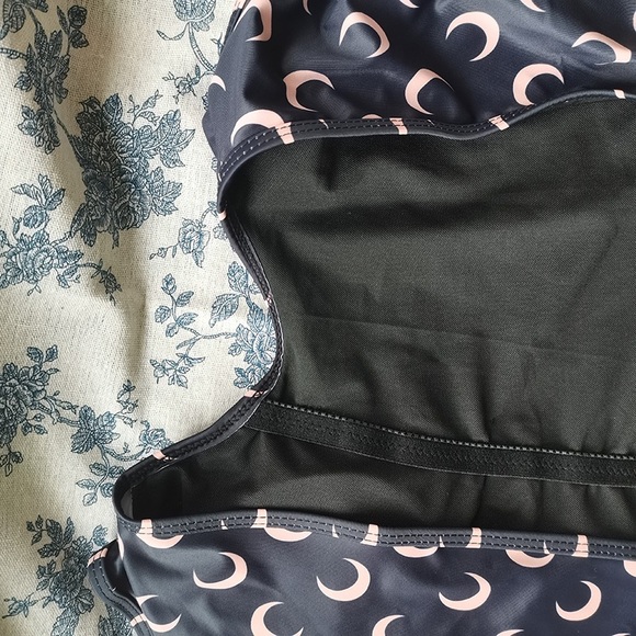 Marine Serre Moon Print Open Back On Piece Swimsuit - Picture 3 of 8